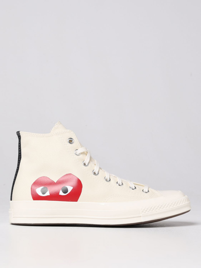 Comme Des Garçons Play X Converse Comme Des Garcons Play X Converse Trainers In White