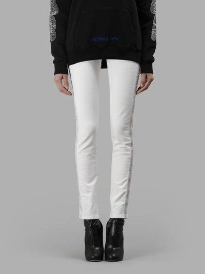 Off-white Off White C/o Virgil Abloh Women's White Skinny Jeans