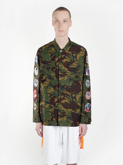 Off-white Off White C/o Virgil Abloh Men's Green Camouflage Field Jacket