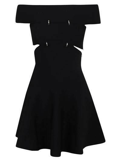 Alexander Mcqueen Women's  Black Viscose Dress