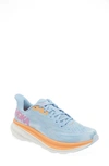 Hoka Clifton Running Shoe In Airy Blue/ice Water/pink
