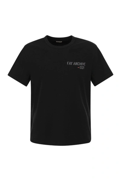 Fay T-shirts And Polos In Black