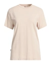 True Nyc Woman T-shirt Beige Size M Cotton