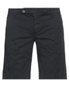 Entre Amis Man Shorts & Bermuda Shorts Navy Blue Size 36 Cotton, Elastane