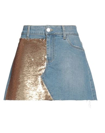 Twenty Easy By Kaos Denim Skirts In Blue