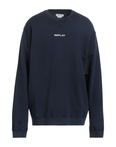 Replay Sweaters In Blue...