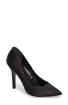 Charles By Charles David Maxx Pointy Toe Pump In Black Satin