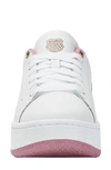 K-swiss Classic Pf Platform Sneaker In White/ Foxglove