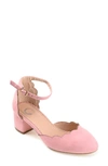 Journee Collection Journee Edna Scallop Trim Pump In Blush