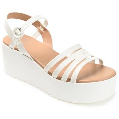 Journee Collection Collection Women's Tru Comfort Foam Miragge Sandal In White