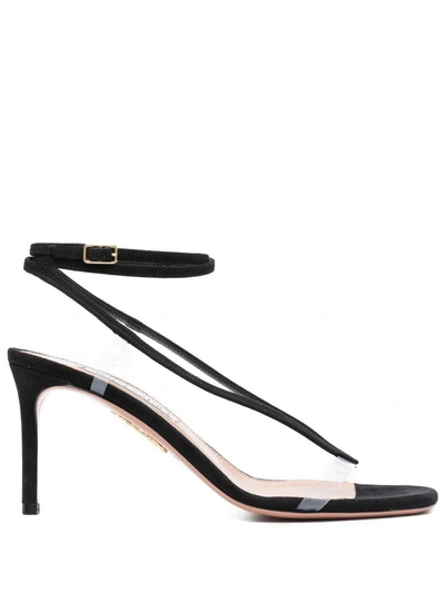 Aquazzura Illusions Plexi Sandalen 75mm In Black