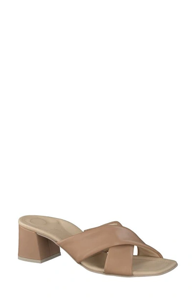 Paul Green Women's Lauren Block Heeled Sandals In Desert Light Nappa