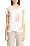 Atm Anthony Thomas Melillo Slub Jersey Schoolboy Tee In Chalk Combo