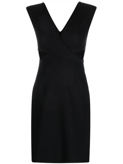 Genny Cut-out Detail Short Dress In Black