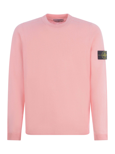 Stone Island Maglia  In Rosa