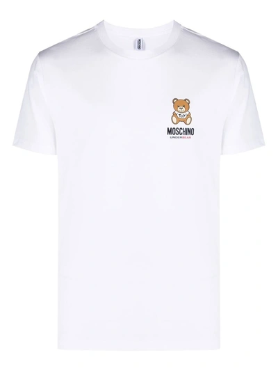 Moschino Logo-print Cotton T-shirt In White