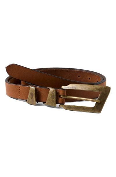 Free People We The Free Parker Leather Belt In Cognac