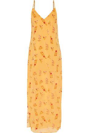 W118 By Walter Baker Woman Dakota Floral-print Chiffon Maxi Dress Yellow In  Multi | ModeSens