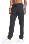 Aviator Nation Side Stripe Sweatpants In Slate Purple