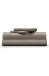 Pg Goods Classic Cool Crisp 400 Thread Count Sheet Set In Sandy Taupe