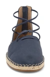 Eileen Fisher Lace-up Espadrille Sandal In Denim