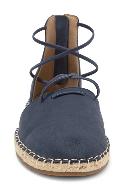 Eileen Fisher Lace-up Espadrille Sandal In Denim