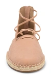 Eileen Fisher Lace-up Espadrille Sandal In Toffee Cream