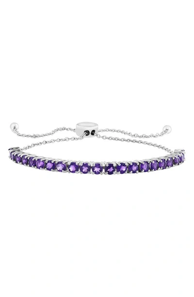 Effy Sterling Silver & Amethyst Slider Bracelet In Purple