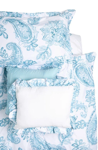 Royale Linens Aruba Paisley Comforter & Sham Set In Blue