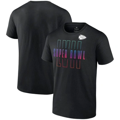 Fanatics Branded Black Kansas City Chiefs Super Bowl Lvii Open Sky T-shirt