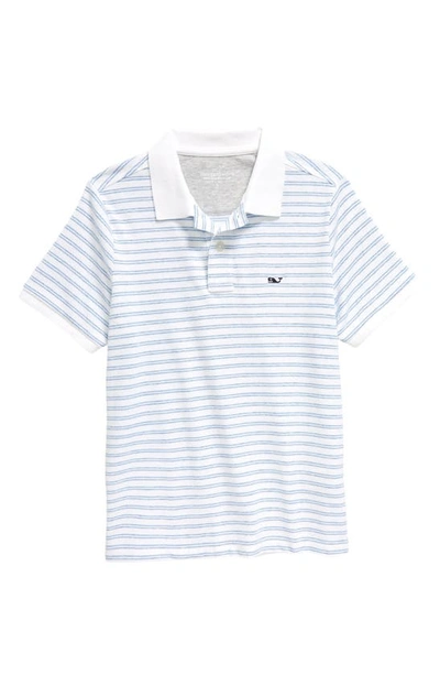 Vineyard Vines Kids' Edgartown Piqué Performance Polo In A203 White