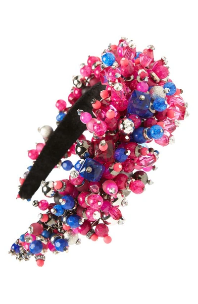Area Crystal Grape Headband In Multicolor