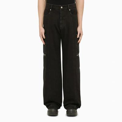 1017 A L Y X 9sm Black Washed Cargo Trousers