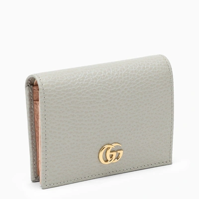 Gucci Gg Marmont Card Holder Grey/pink