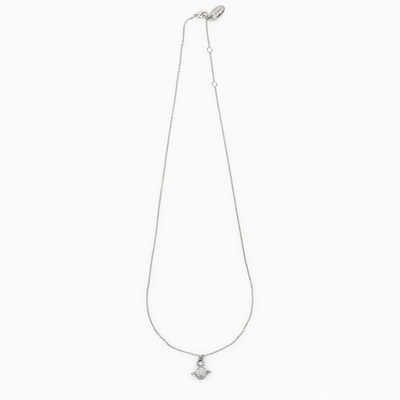 Vivienne Westwood Silver Chain Necklace With Pendant In Metal