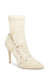 Charles By Charles David Player Sock Bootie In Ivory Lace
