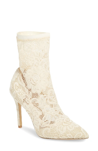 Charles By Charles David Player Sock Bootie In Ivory Lace