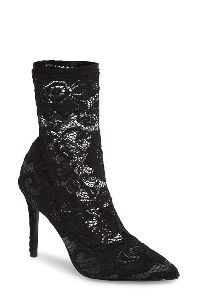Charles By Charles David Player Sock Bootie In Black Lace