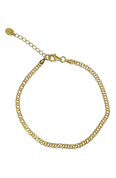 Argento Vivo Sterling Silver Chain Bracelet In Gold