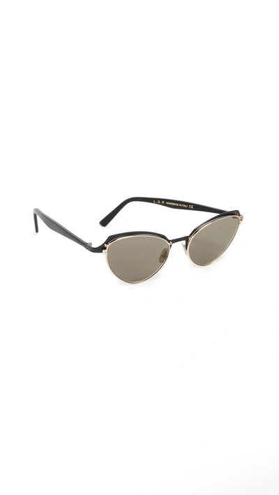 Lgr Monarch Sunglasses In Matte Black/grey