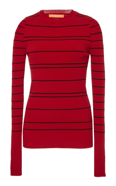 Smarteez Aven Striped Knit In Red