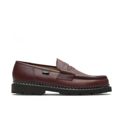 Paraboot Marron Lis Reims Loafer Marche In <p> Loafer In Brown Leather With Stitching Details
