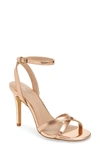 Charles By Charles David Rome Sandal In Rose Gold Fabric