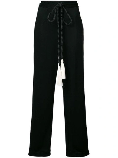 Parlor Flared Design Trousers - Black