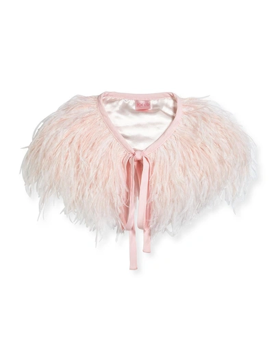 Zoe Feather Capelet, Toddler Girls' Sizes In Light Pink