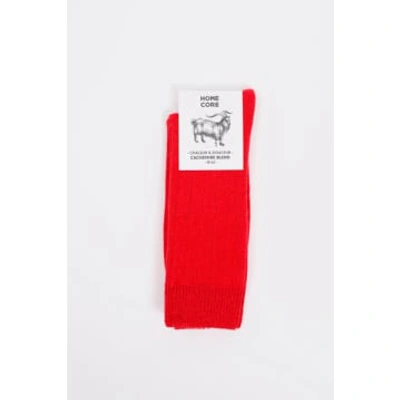 Homecore Chaussettes Cashmere Blend Fire Red