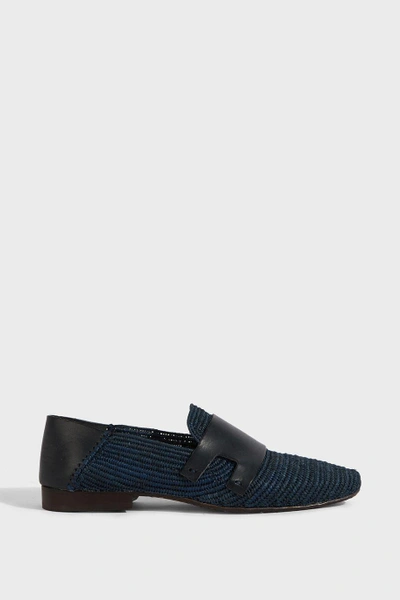 Casablanca Woven Loafers In Navy