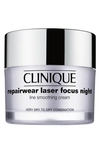 Clinique Repairwear Laser Focus Night Line Smoothing Cream - Very Dry To Dry Combination, 1.7 Oz.