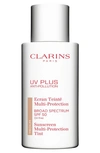 Clarins Uv Plus Anti-pollution Broad Spectrum Spf 50 Tinted Sunscreen Multi-protection, 1.7 Oz. In Medium