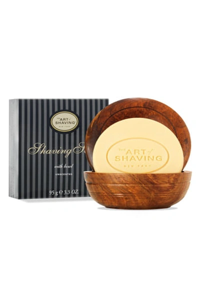 The Art Of Shaving Shaving Soap With Wooden Bowl, Unscented